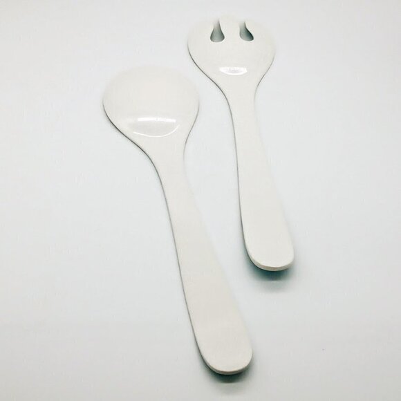 Le Cadeaux Madrid Turquoise Melamine Salad Serving Fork & Spoon - Picture 5 of 5